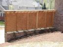Cedar Lattice Privacy fence on wing wall