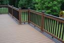 Trex Deck with accent colors on picture frame trim and rails