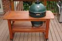 Custom Built “Big Green Egg Table” made out of “Tigerwood” a Brazillian hardwood used for decking